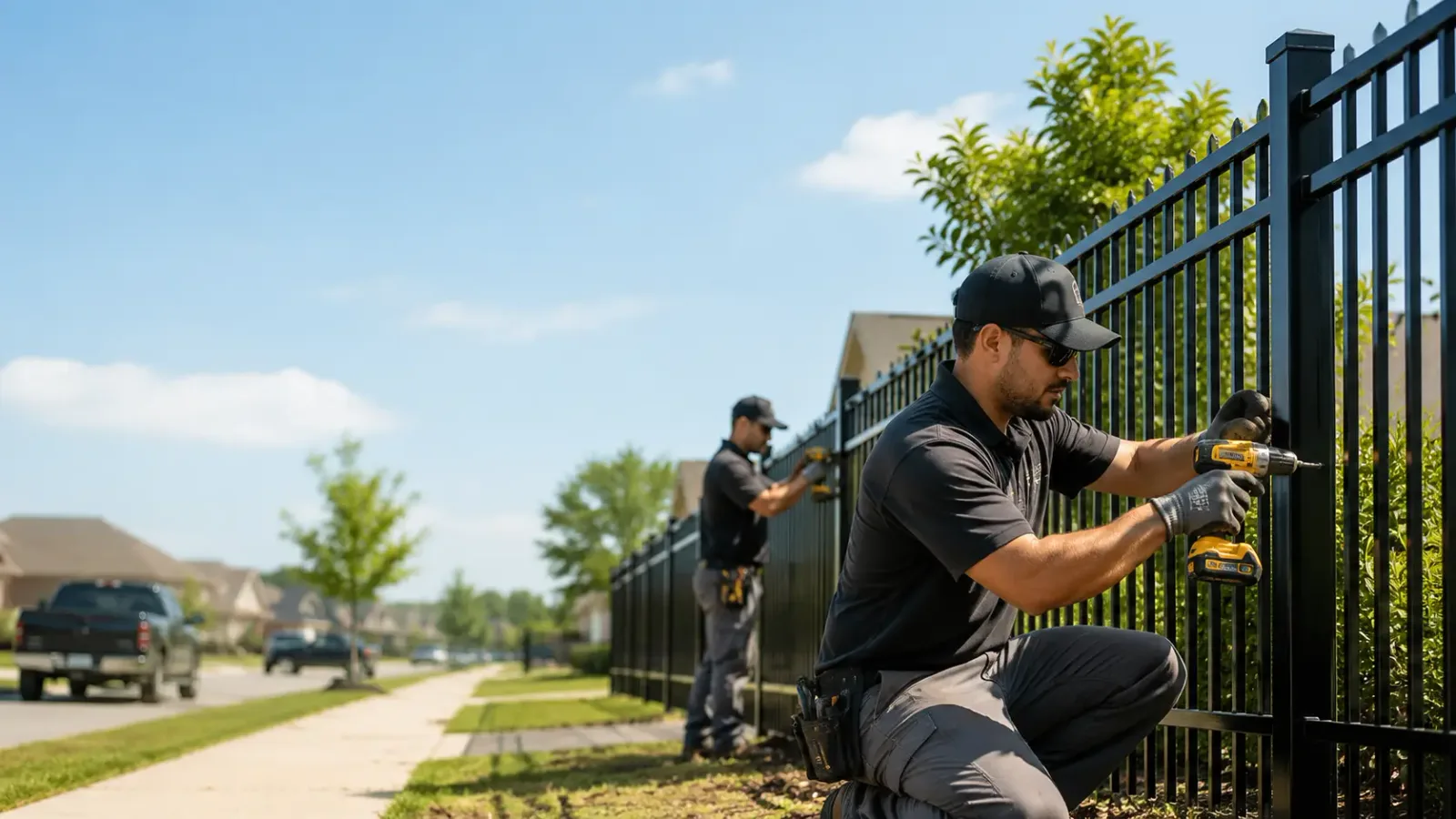 Metal Fence Installation in Big Wells, TX
